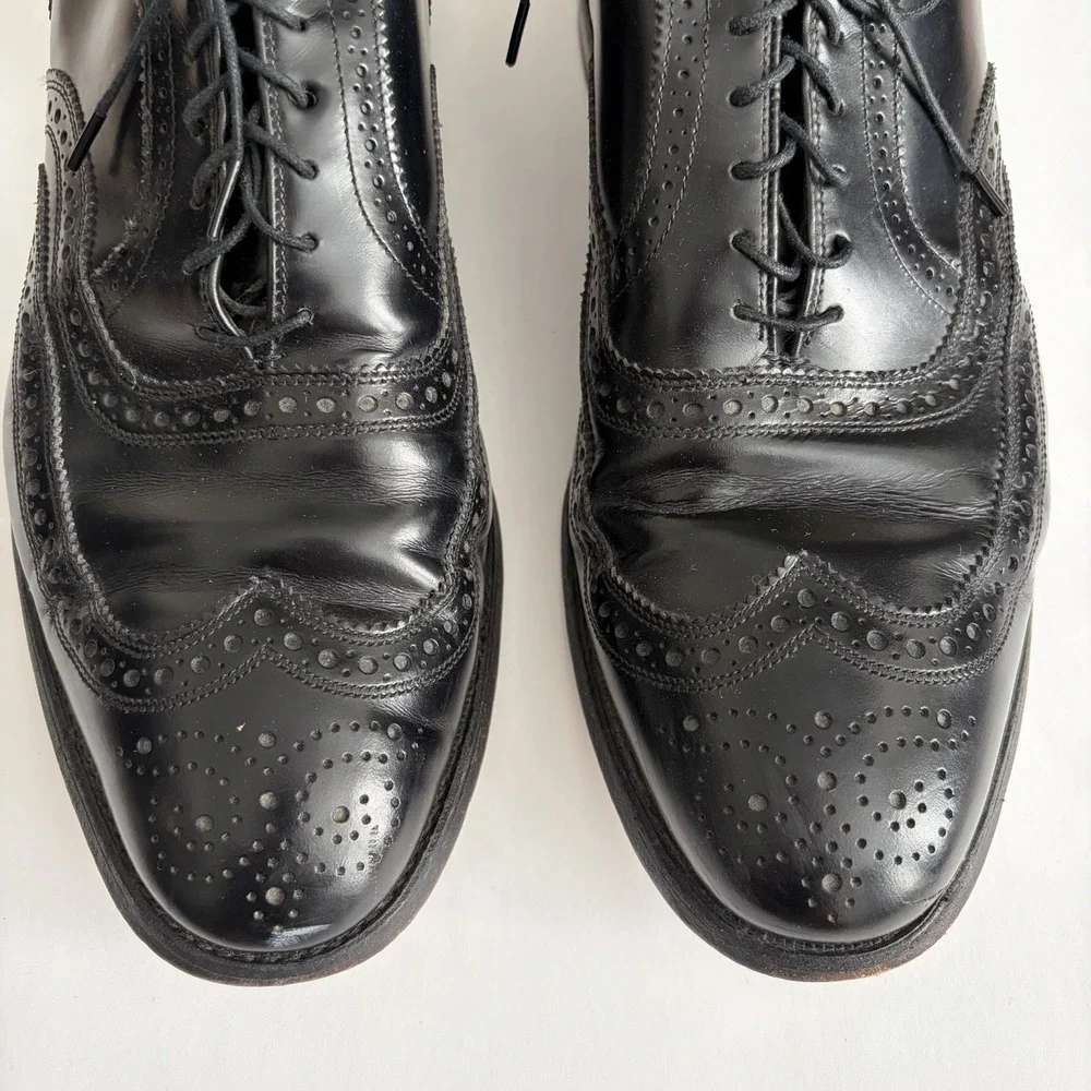 Allen Edmonds McAllister Brogue Wingtip Dress‎ Shoes Men's 11.5 D Black Classic